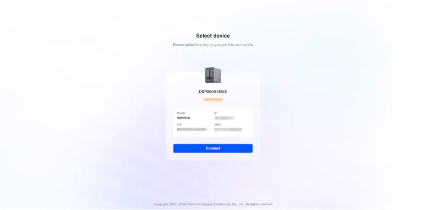 UGREEN NASync DXP2800 configuracion inicial