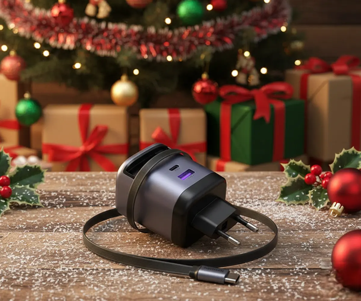 UGREEN Nexode 65W Cargador Retractable USB-C de Navidad