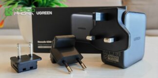 UGREEN Nexode 65W cargador con enchufes intercambiables