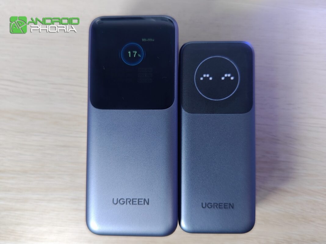 UGREEN Nexode Power Bank de 12000 y 20000 mAh diferencia en tamano