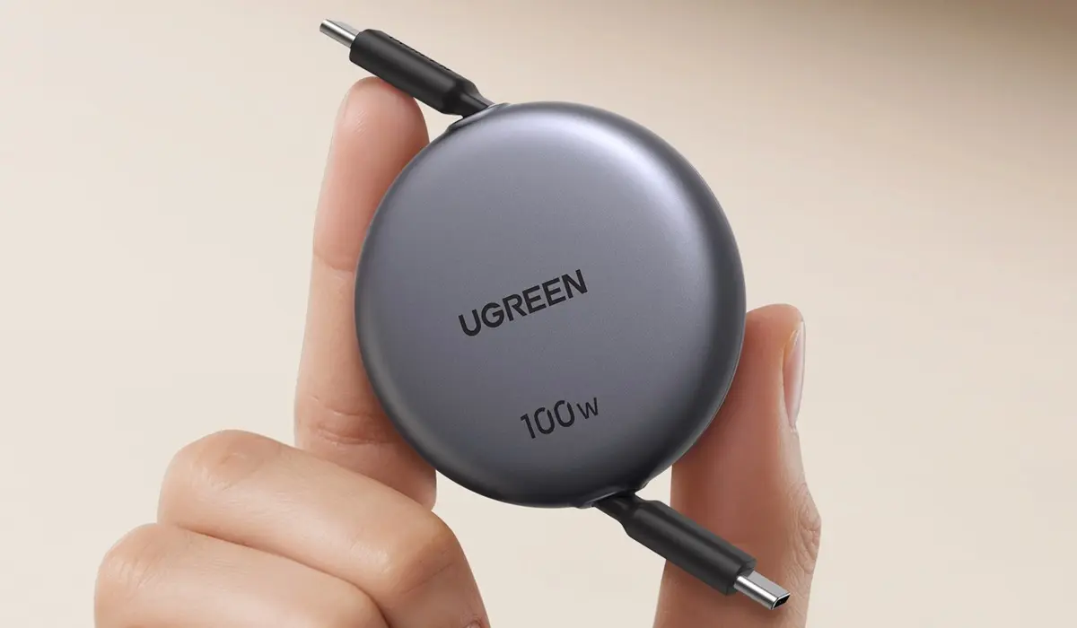 UGREEN Nexode cable retractil USB-C de 100 W