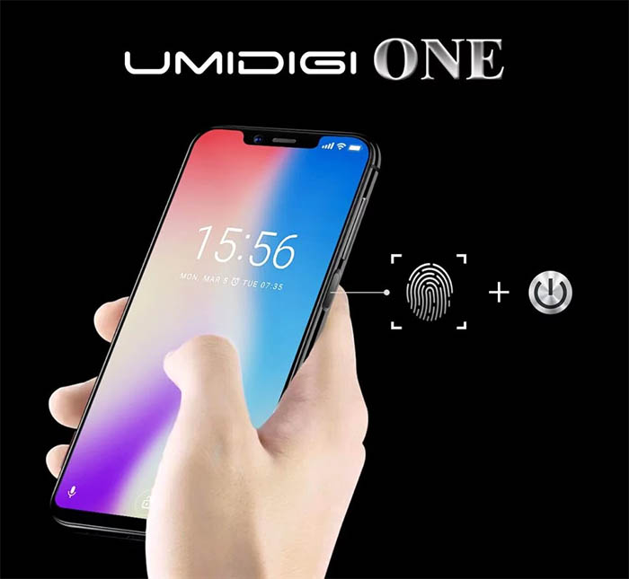 UMIDIGI One lector de huellas