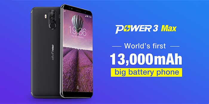 Ulefone Power 3 Max bateria 13 000 mah