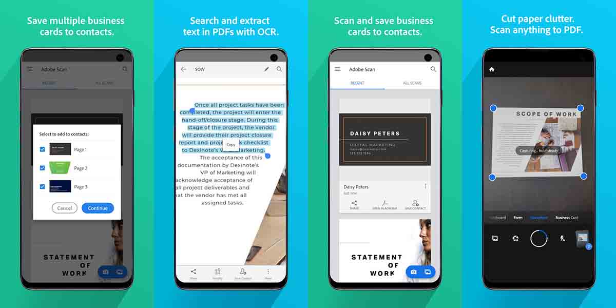 Un escáner tan popular como su empresa, Adobe Scan