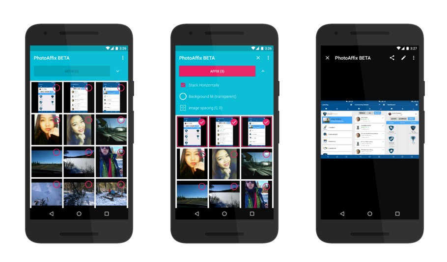 Unir capturas de pantalla en Android