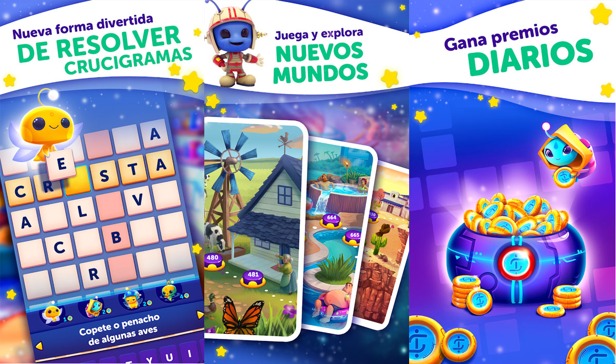 Uno de los juegos de crucigramas gratis más descargados de la Play Store por su diseño