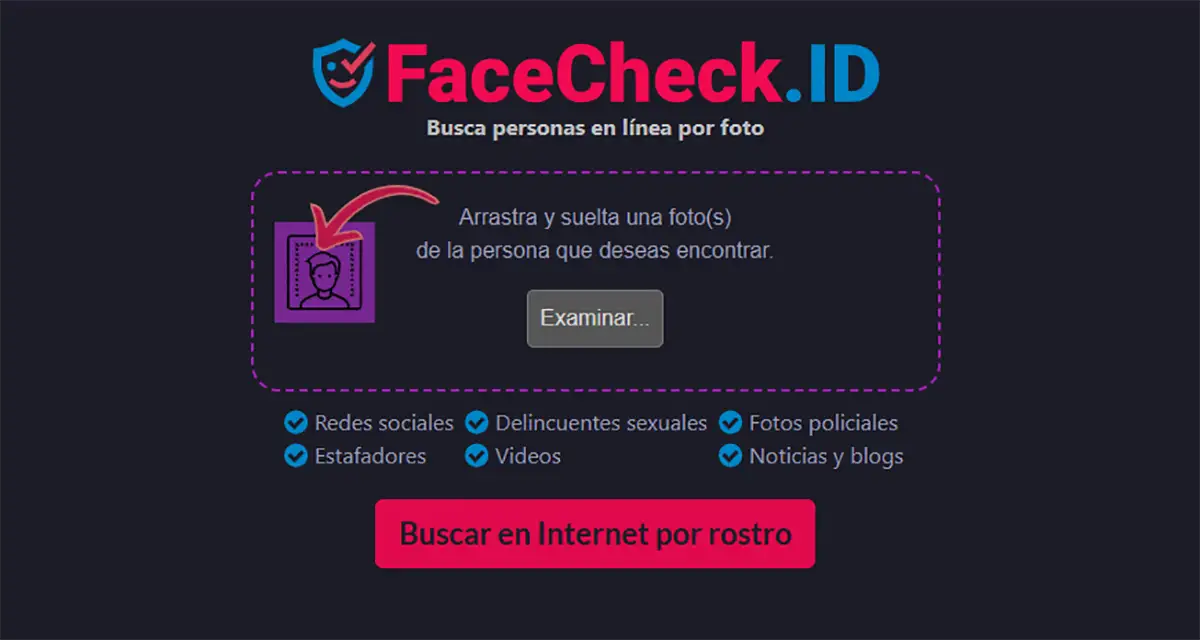 Usar FaceCheck