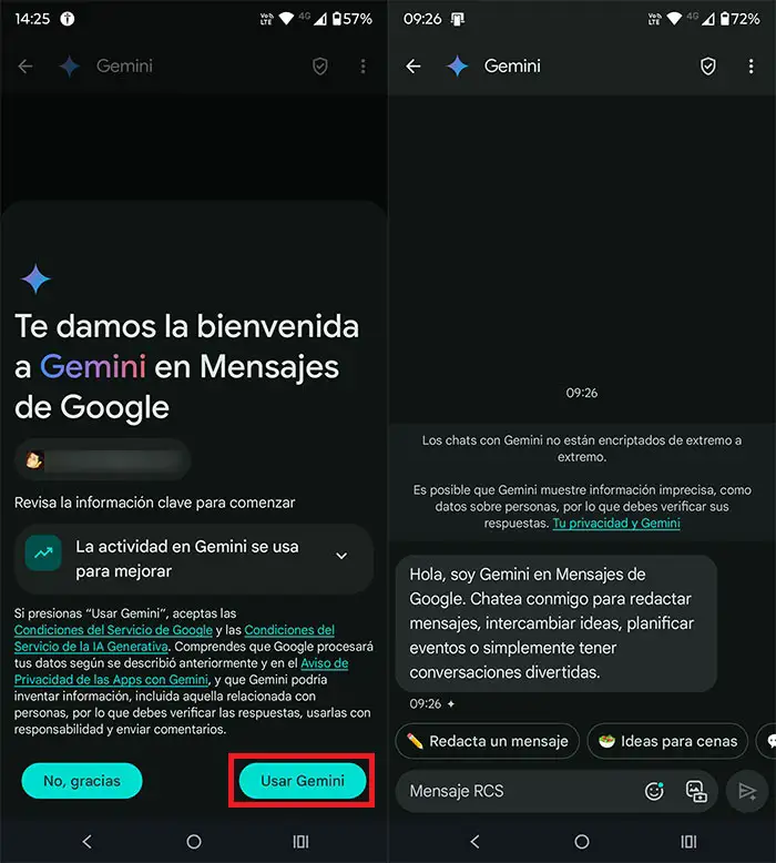 Use Google En La Aplicación De La Aplicación