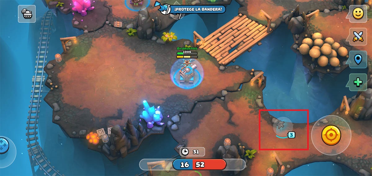 Usar habilidad Pico Tanks