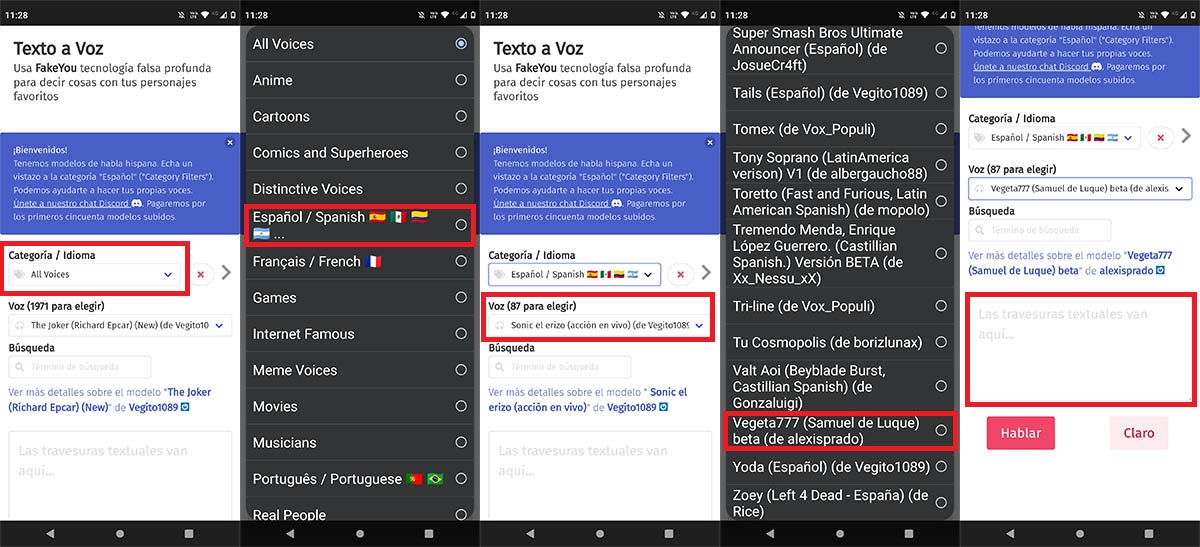 Usar la voz de Vegetta777 en Fake You