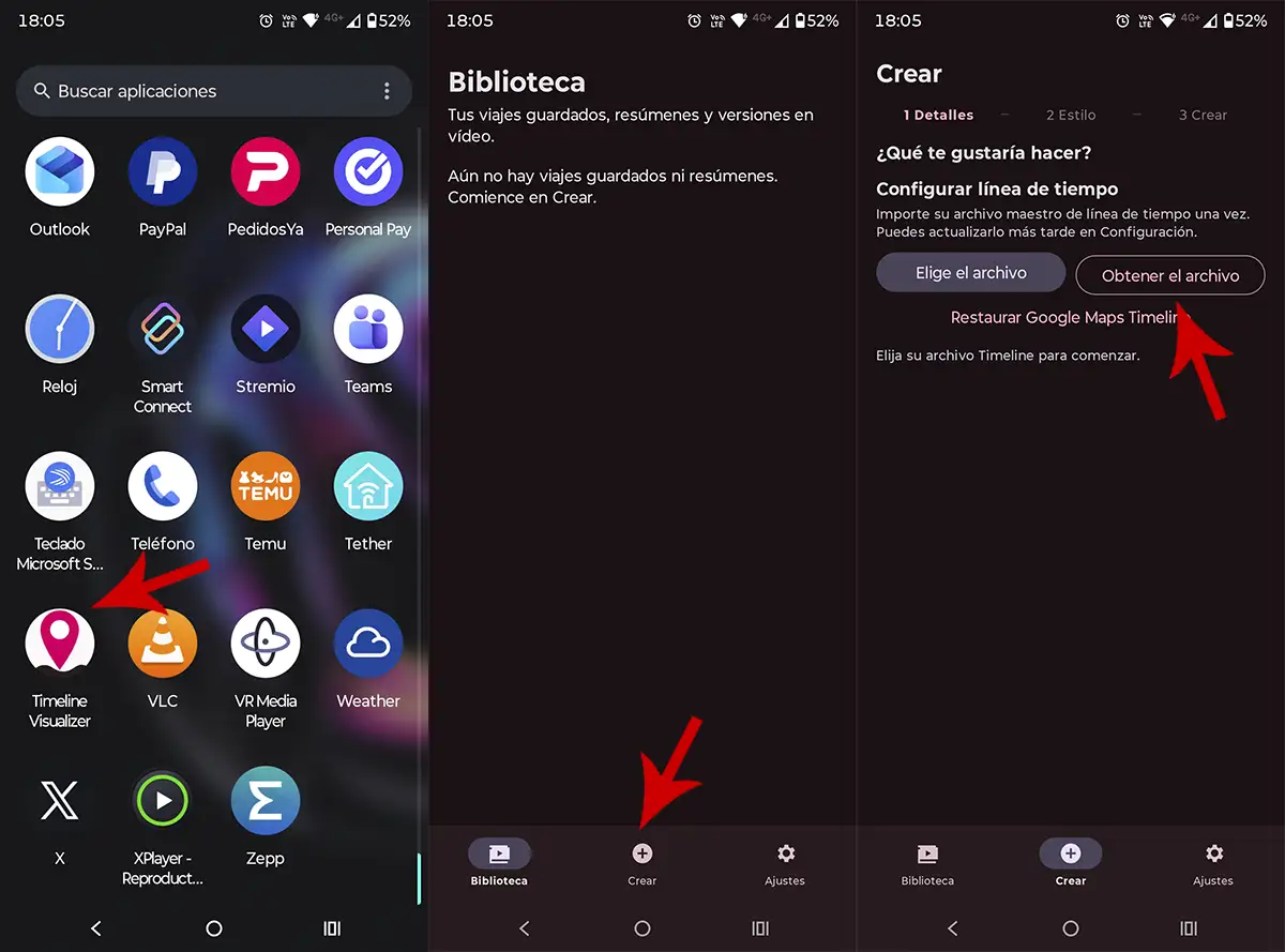 Usare Timeline Visualizer