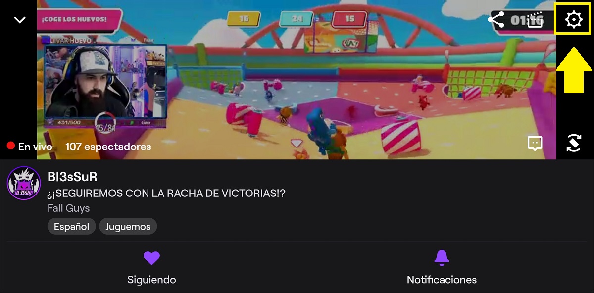 Utiliza la modificación solo audio Twitch