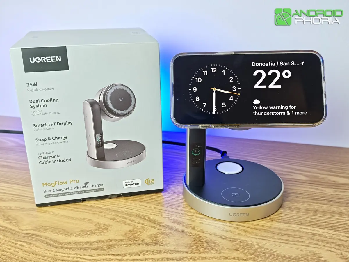 Vale la pena comprar la UGREEN MagFlow Pro 3-in-1 Wireless Charging Stand