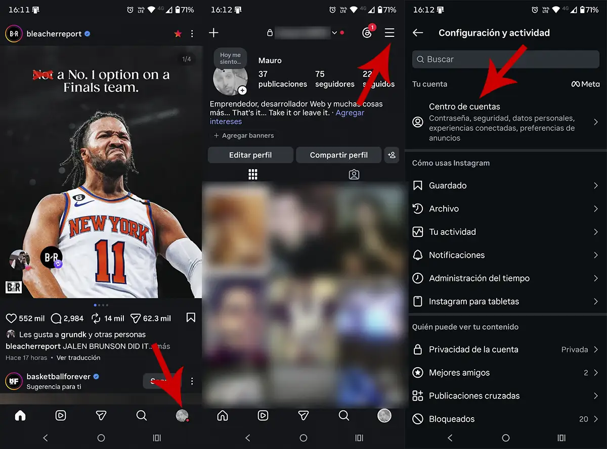Ver Meta Pay en Instagram