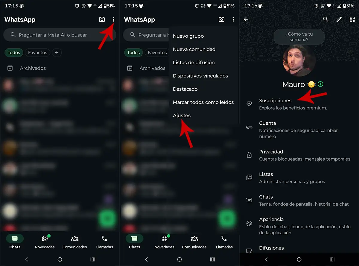 Ver suscripción WhatsApp Plus