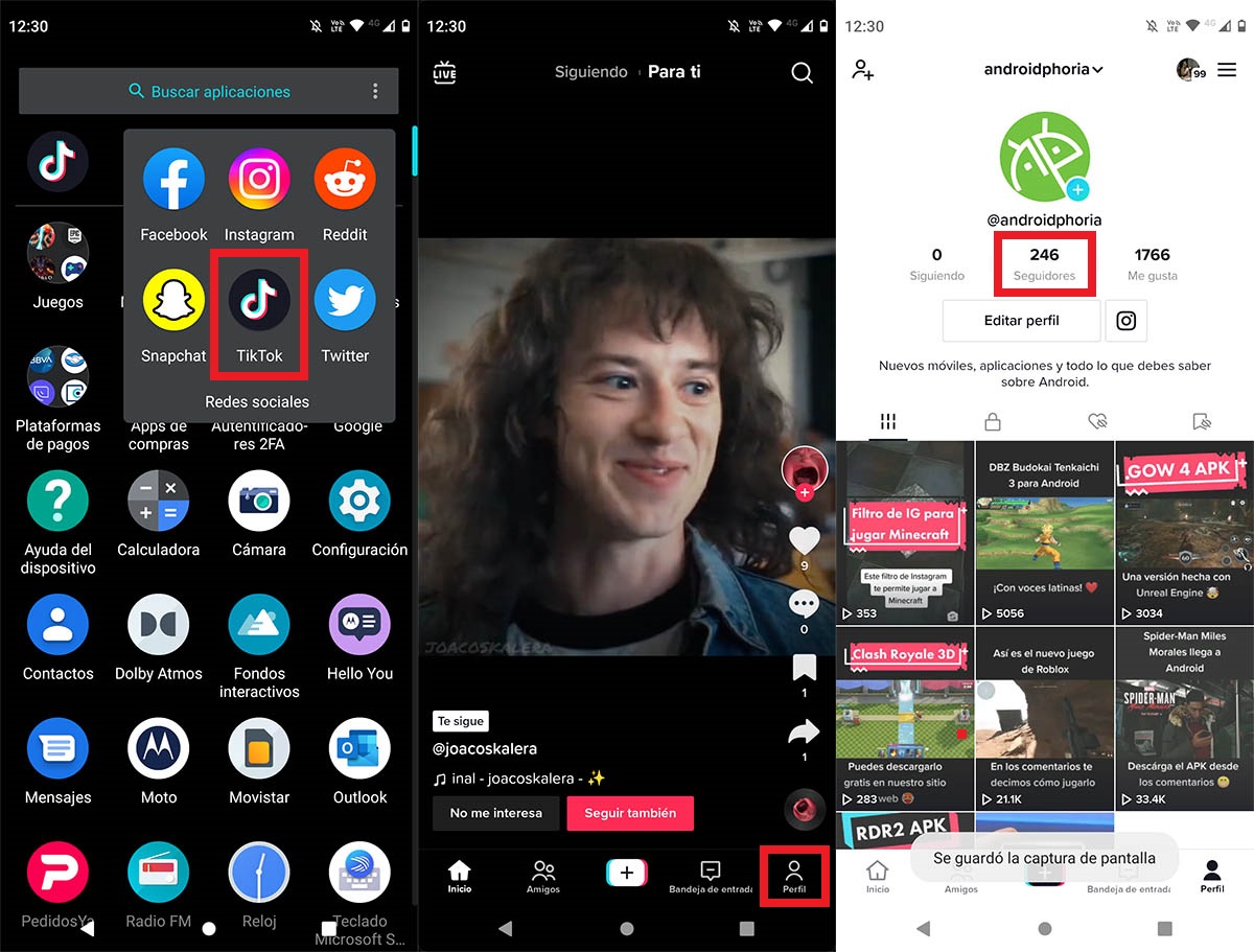 Ver tus seguidores en TikTok