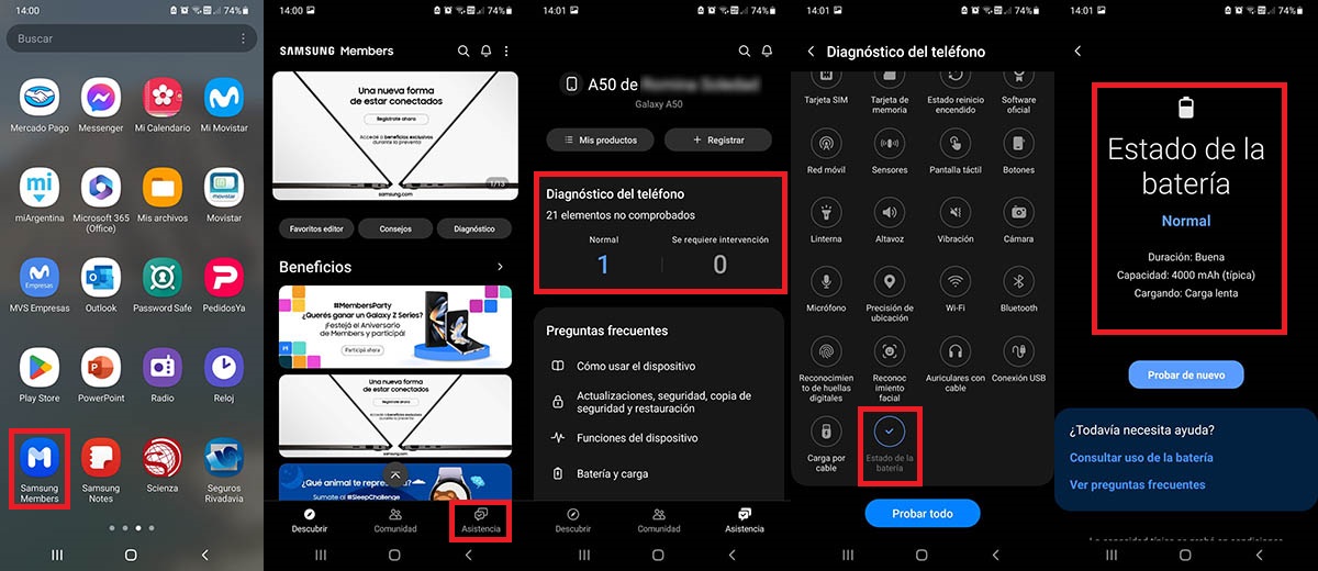 Verificar la salud de la bateria de tu Samsung Galaxy