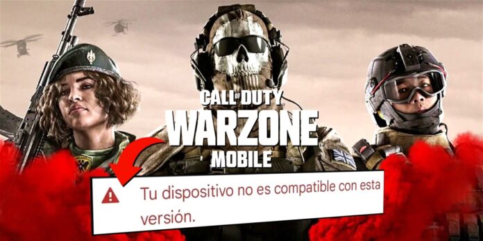 Warzone Mobile no es compatible con mi dispositivo que hacer