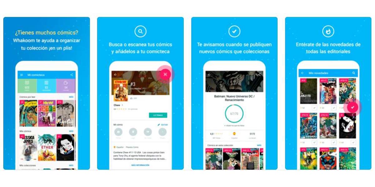 Whakoom aplicación para cómics