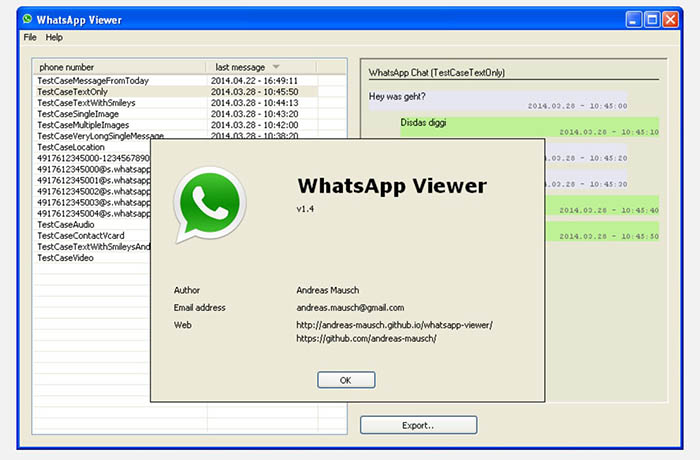 WhatsApp Viewer para Windows