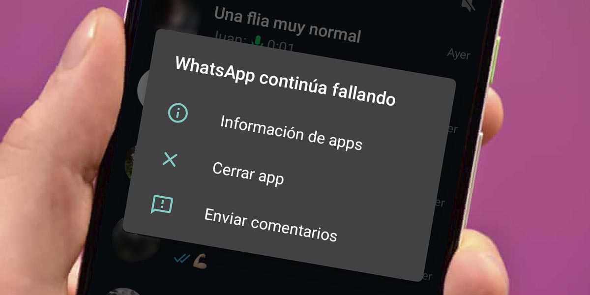 WhatsApp no me deja enviar mensajes en grupos