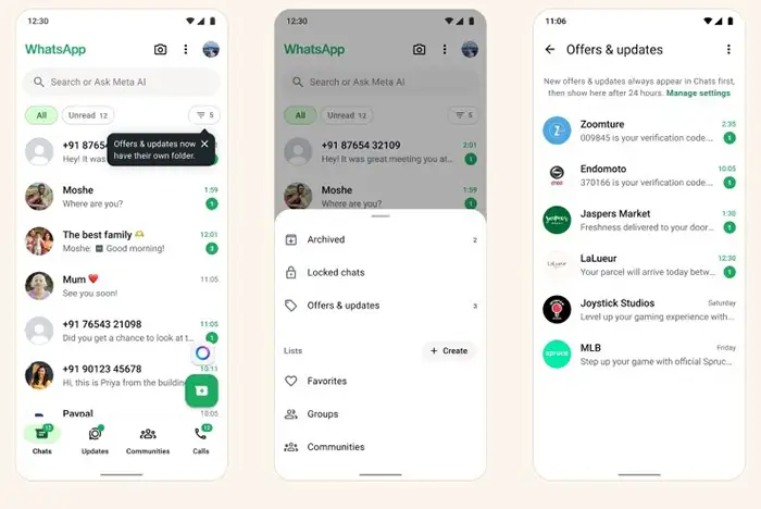 Whatsapp añadirá una nueva carpeta para mensajes empresariales