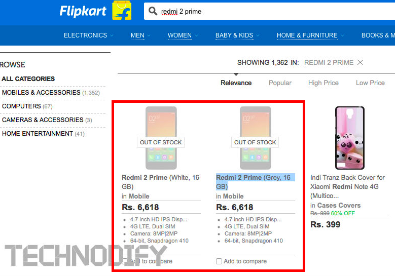 Xiaomi Redmi 2 Prime precio filtrado