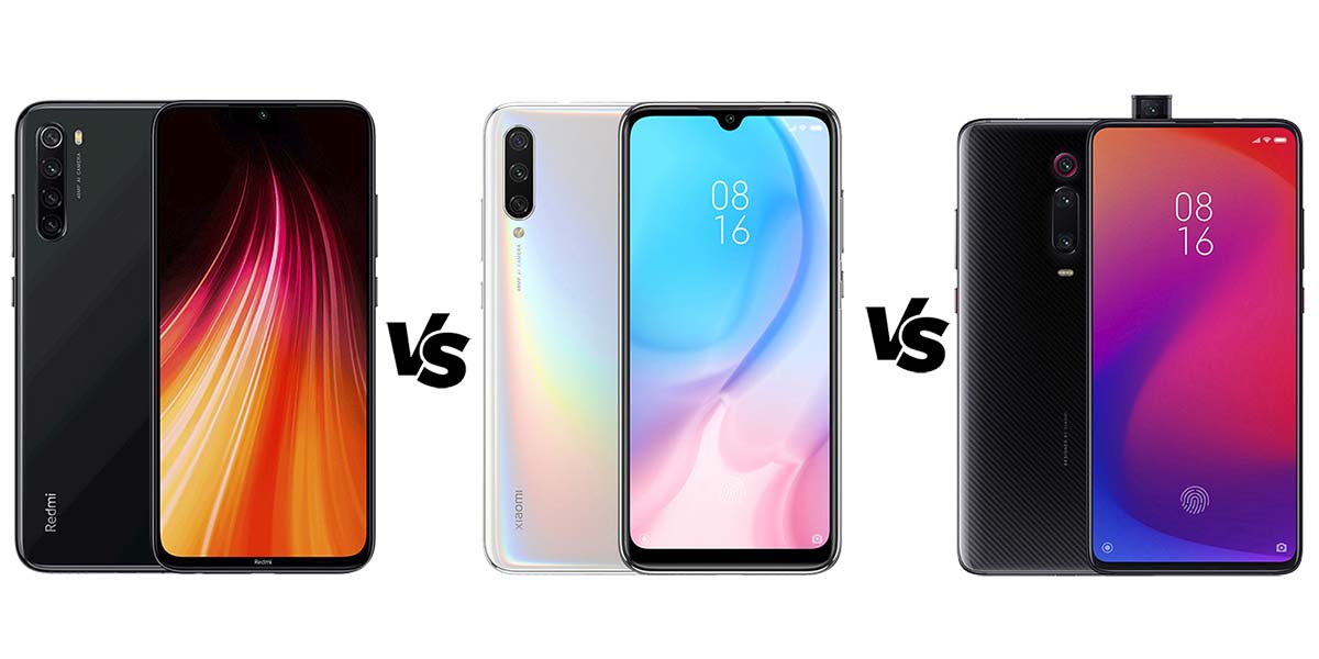 Xiaomi redmi note 8 vs mi a3 vs mi 9t