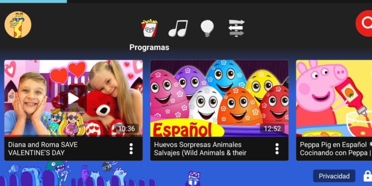 YouTube Kids vídeos