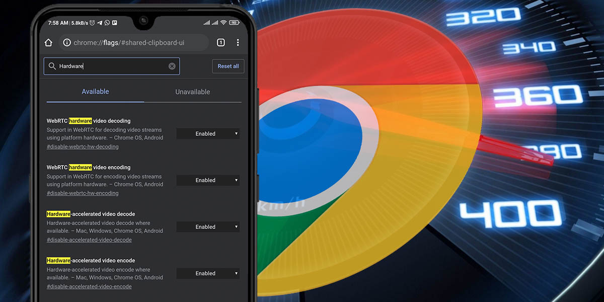 acelerar velocidad google chrome android