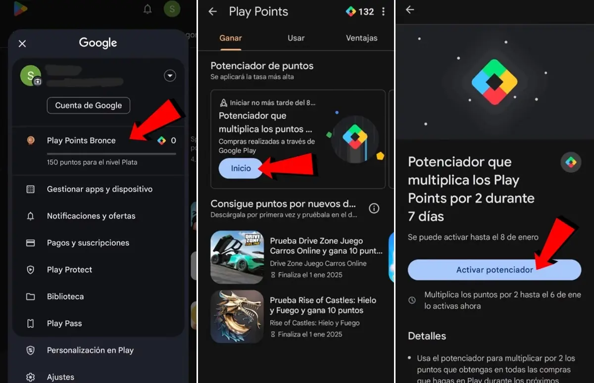 Active El Potenciador Para Multiplicar Sus Puntos En Cada Compra Y Obtener Más Puntos De Juego Gratis