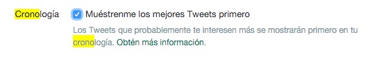 activar desactivar nuevo timeline twitter