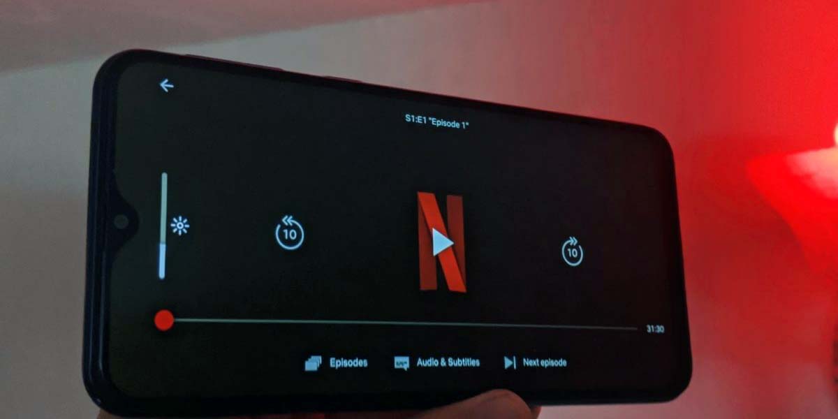 activar modo solo audio en la app de netflix