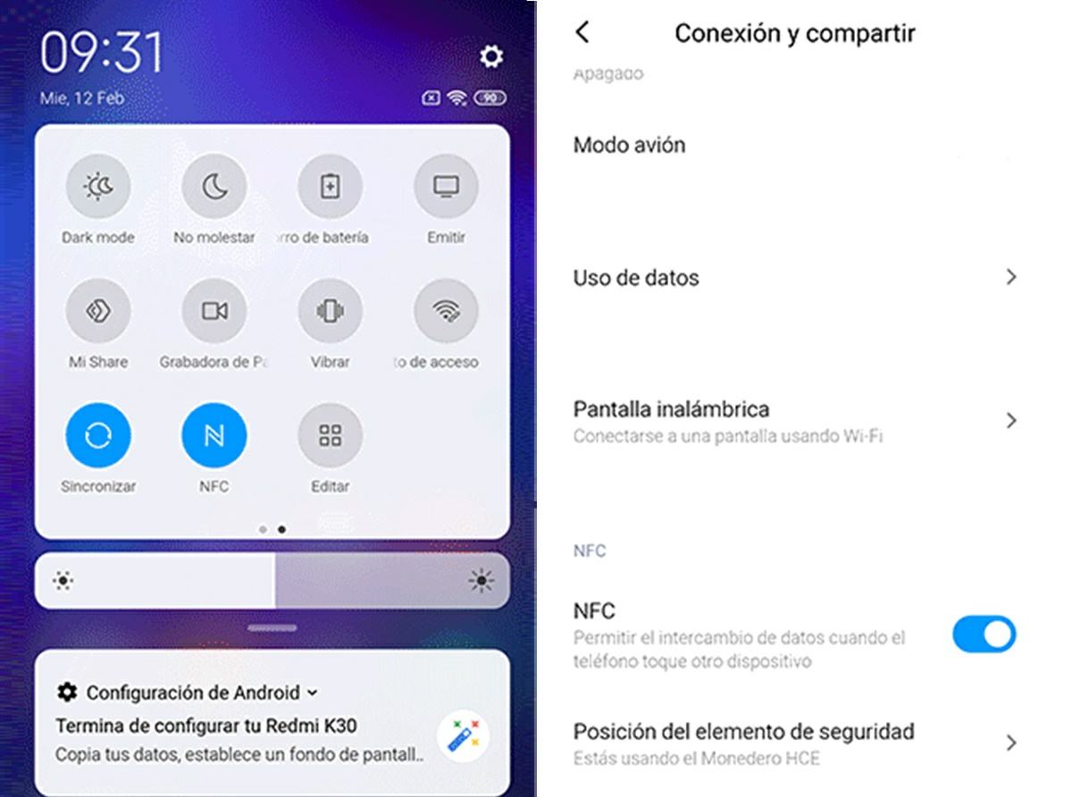 activar nfc en redmi k30