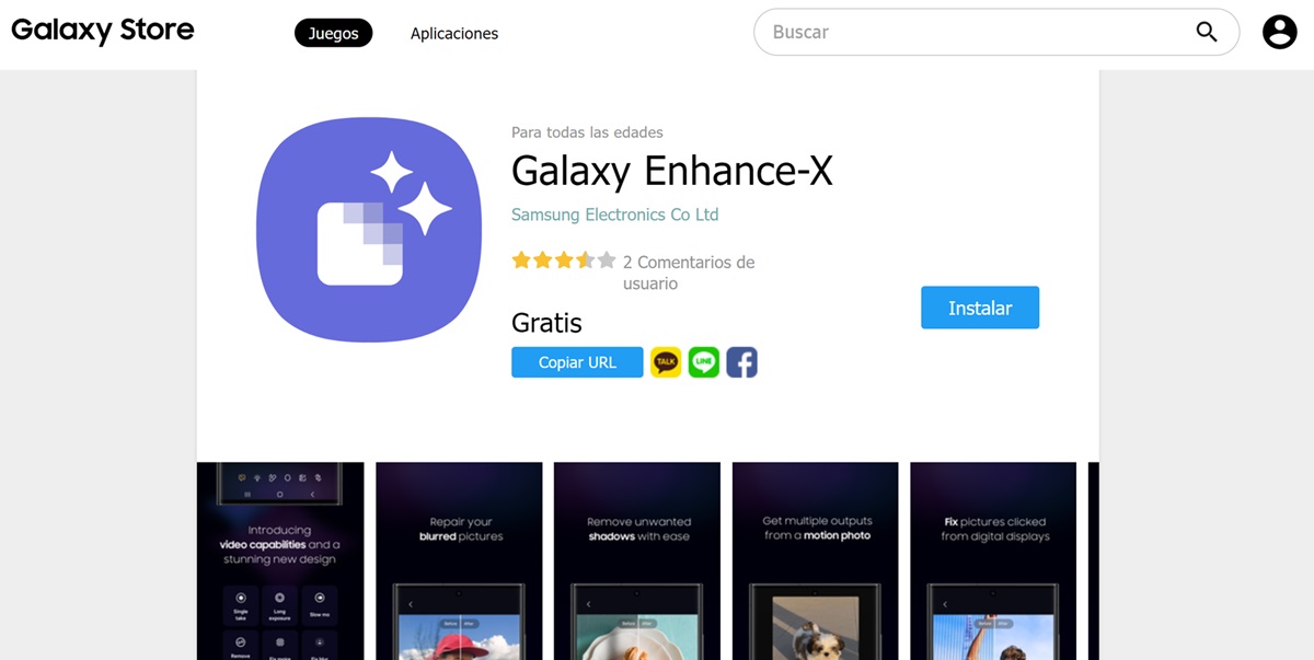 actualizar Galaxy Enhance-X para arreglar la app