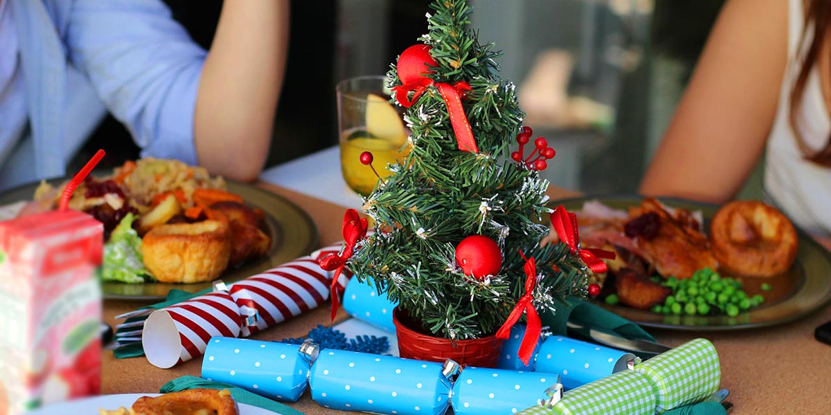 adornos de navidad para dar profundidad a la foto