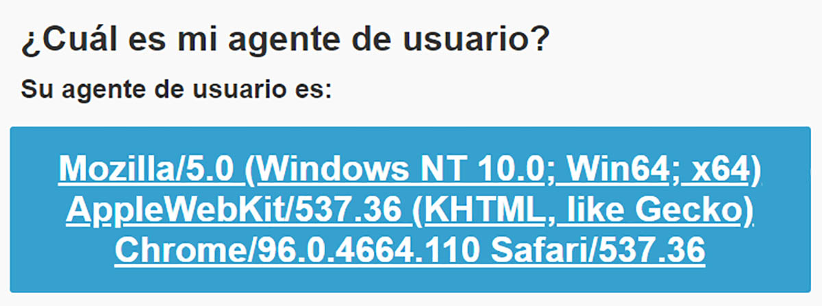 agente de usuario google chrome