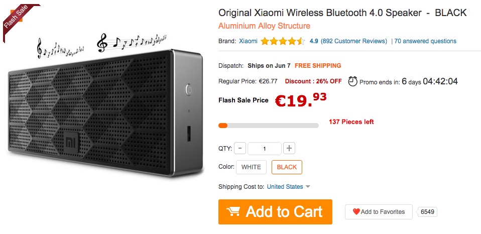 altavoz xiaomi oferta