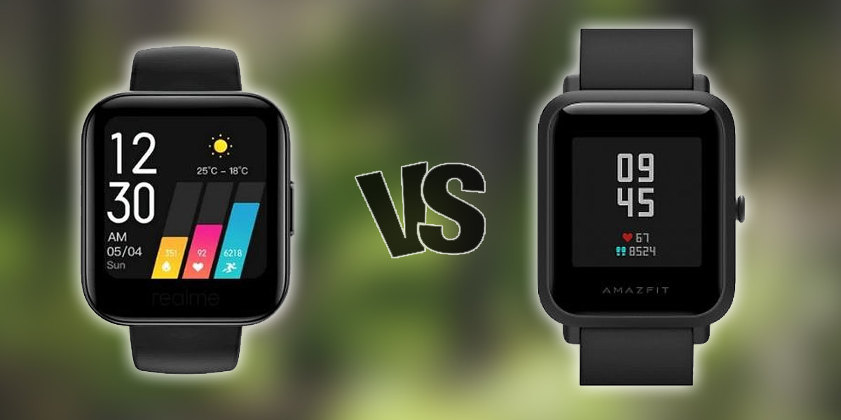 amazfit bip vs realme watch comparativa