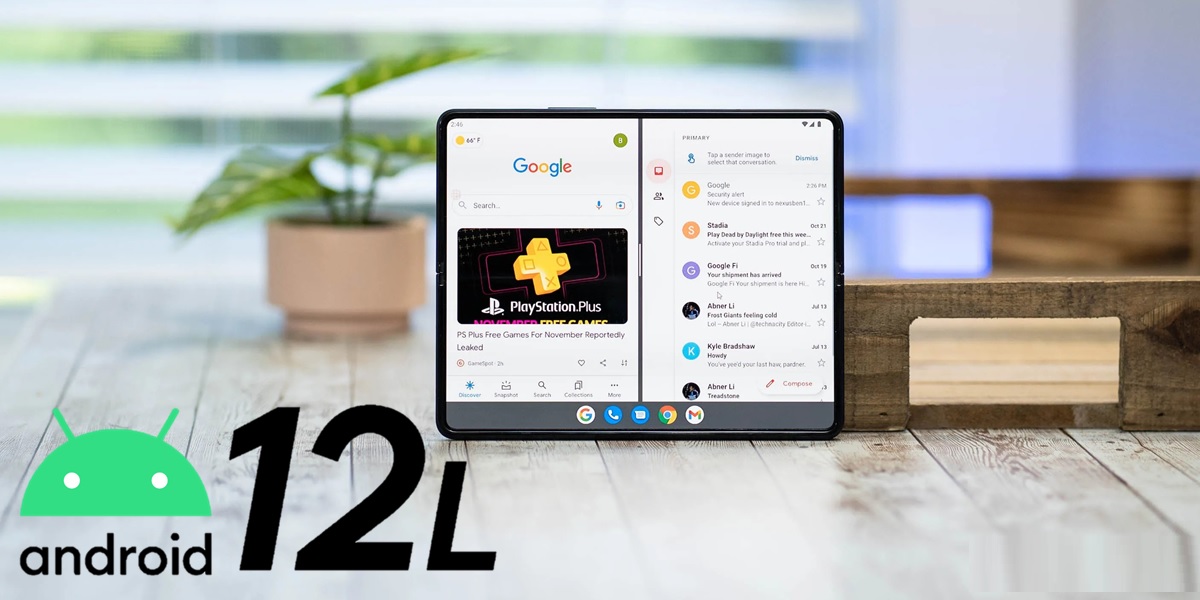 android 12l llegara a tablets samsung, lenovo y microsoft