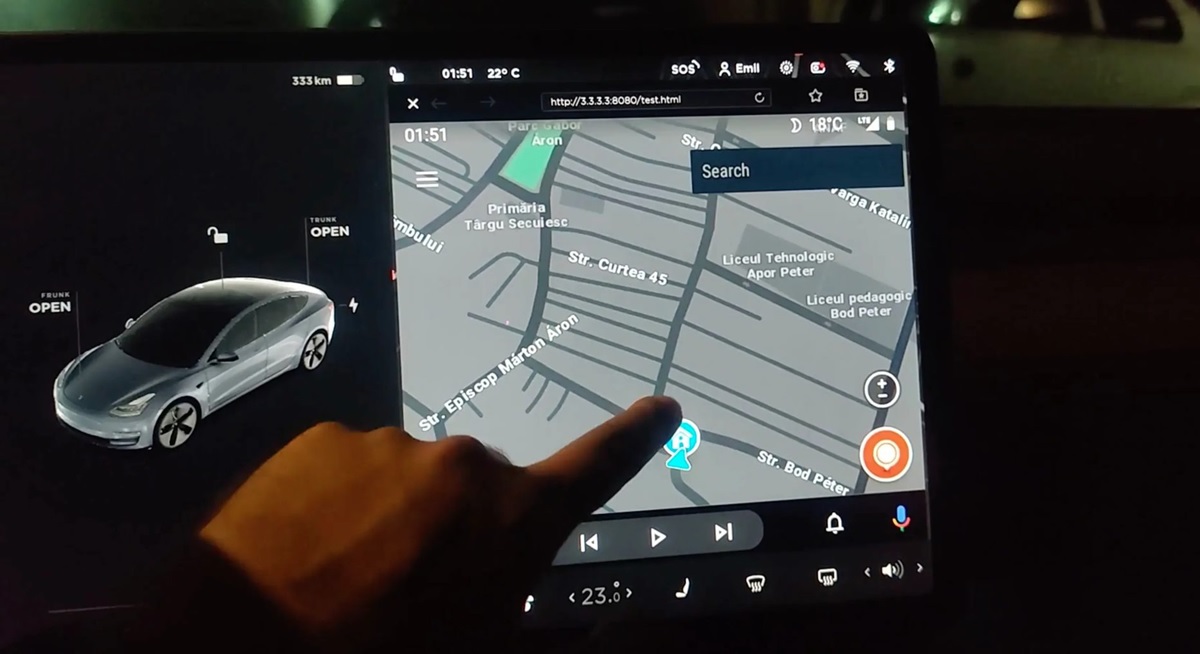 android auto en tesla