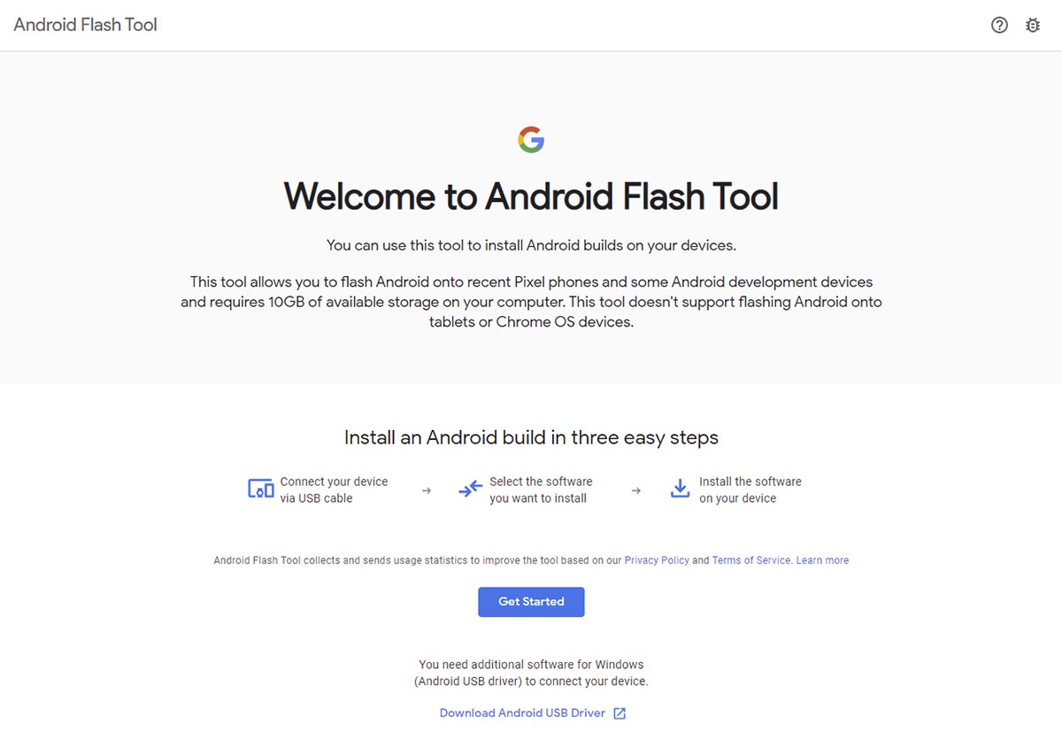 android flash tool