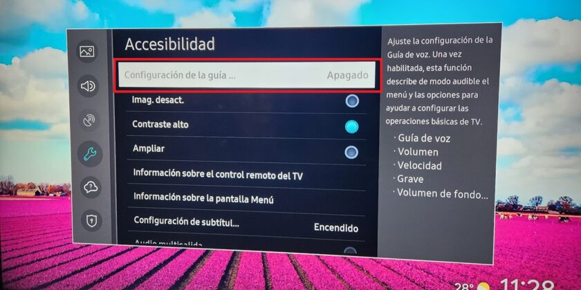 desactivar voz que habla en Samsung Smart TV