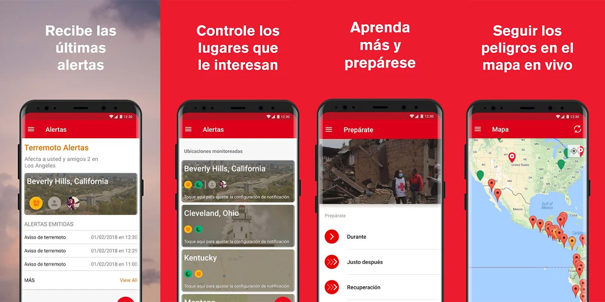 app cruz roja para prevenir terremotos
