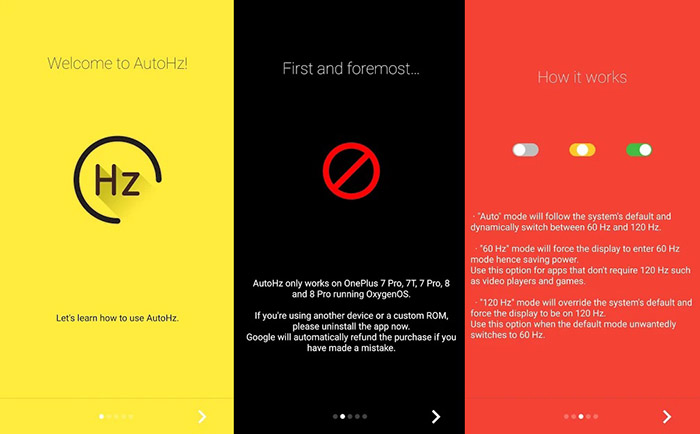 app mejorar pantalla oneplus