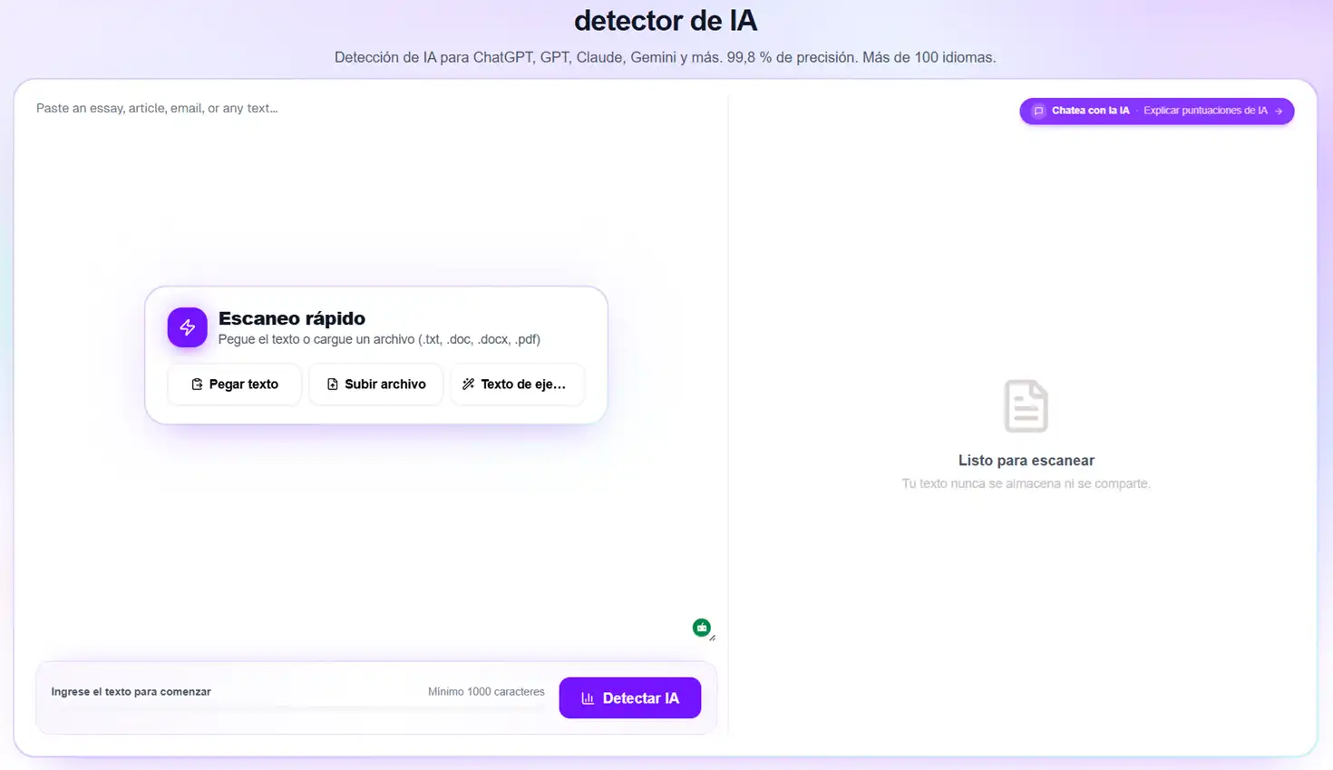 app para detectar textos generados por IA