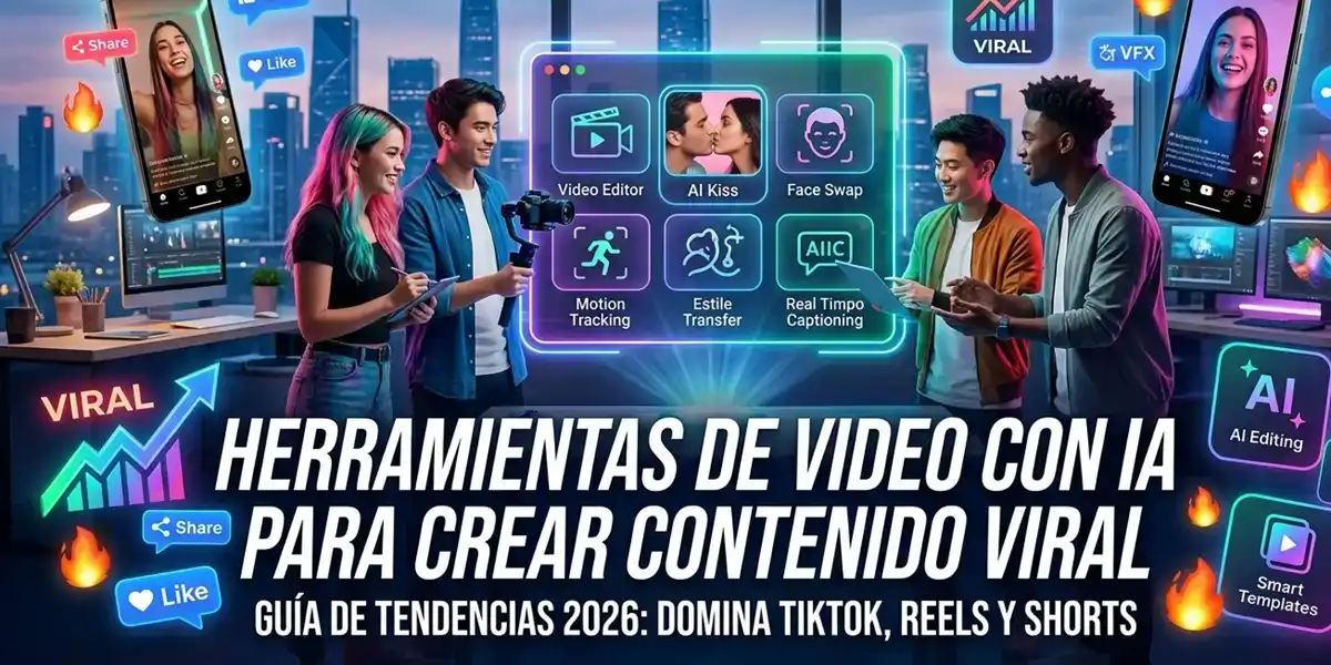 Las 5 mejores herramientas de vídeo con IA para crear contenido viral (Guía 2026)