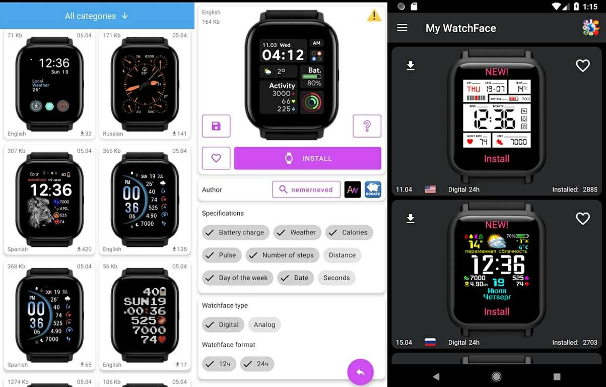 apps de watchfaces para xiaomi y amazfit rokitskiy