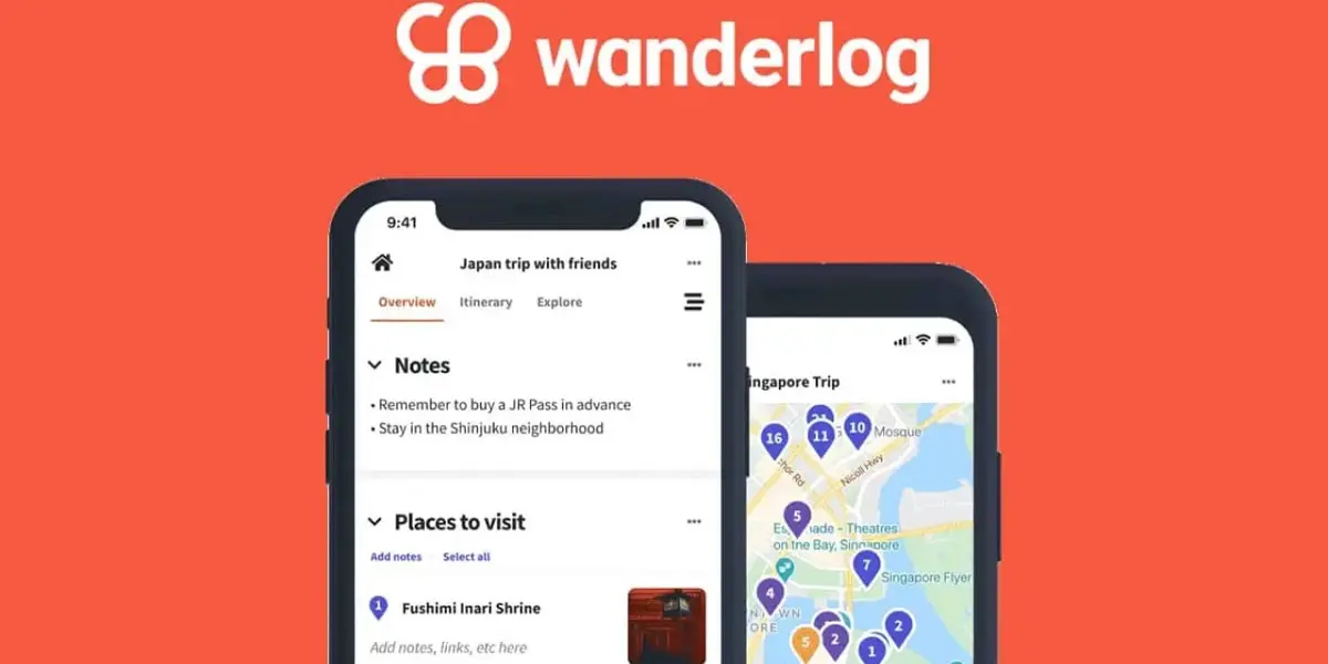 Wanderlog para viajes largos