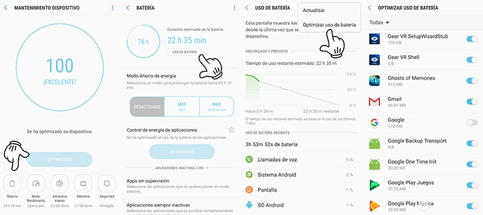 Aplicaciones optimizadas Google